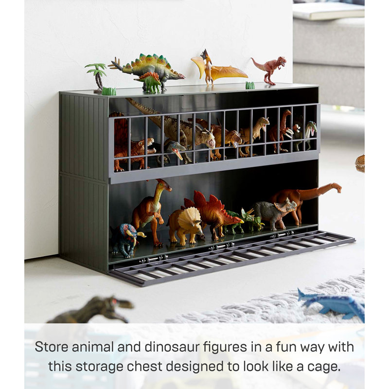 Yamazaki Home Two-Tier Toy Dinosaur and Animal Display Storage
